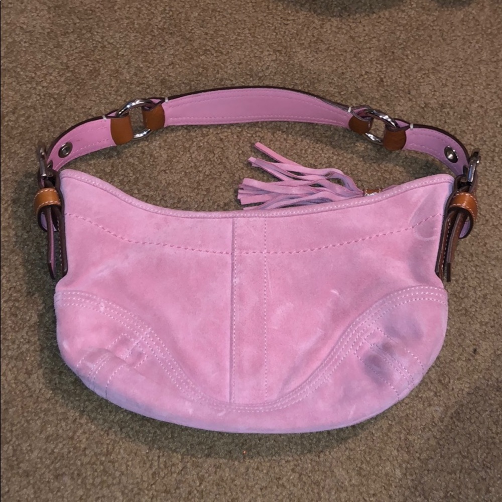 Coach suede bag
